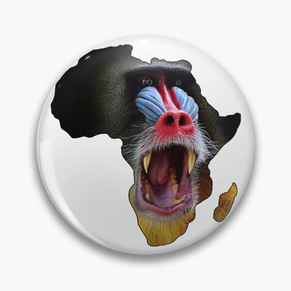 Item preview, Wild Baboon in Mother Continent; Africa; designed and sold by StickerApe.