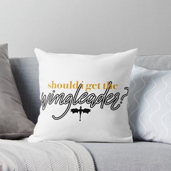 Item preview, Should I Get The Wingleader? Fantasy Dragon Romance Quote for Book Lovers designed and sold by serafineaandd.