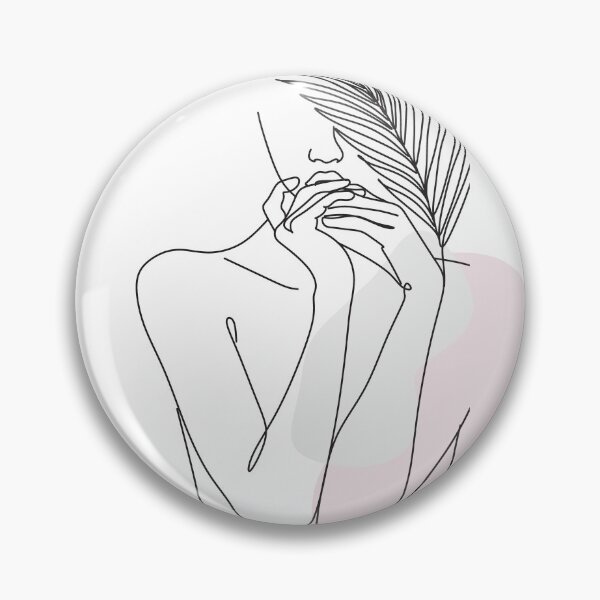 Artikelvorschau, Feminine Line-Art-Frau entworfen und verkauft von MotivaBoutique.