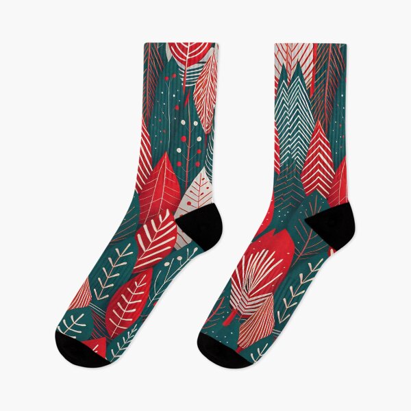 Item preview, Modern christmas tree pattern red and see color design designed and sold by Meandmyshop.