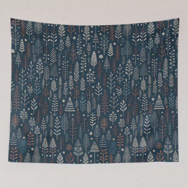 Item preview,  ELEGANT CHRISTMAS TREE PATTERN ON A DARKER BACKGROUND  MINIMALISTIC designed and sold by Meandmyshop.