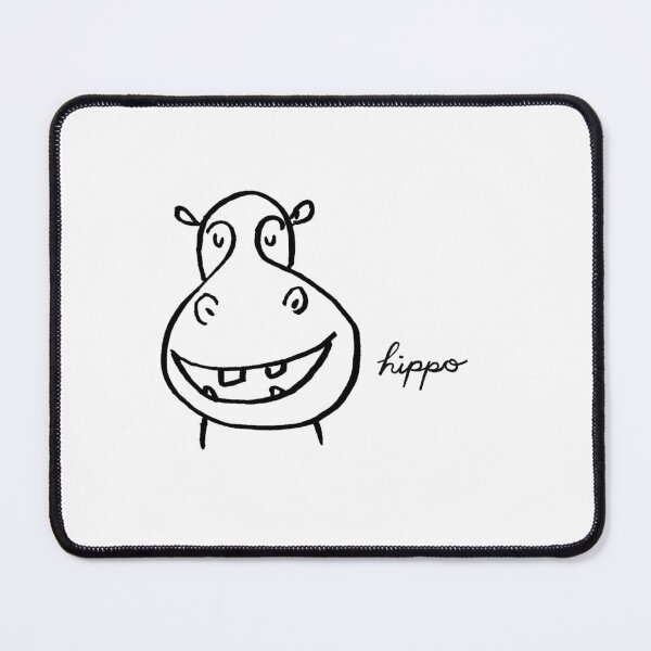 Item preview, Happy Hippo Line Drawing designed and sold by Phil Marden.
