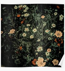 Rustic French Country Flowers Poster