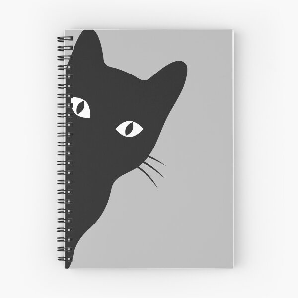 Item preview, Peeking black cat  designed and sold by LionessLove.