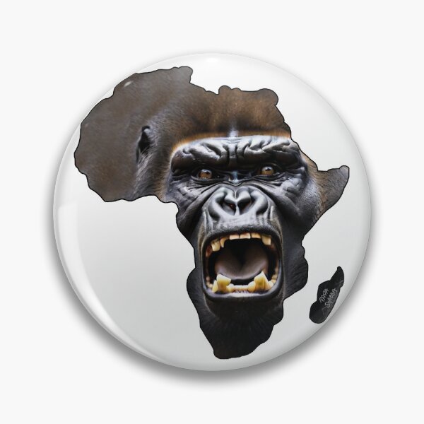 Item preview, Wild Gorilla in Mother Continent; Africa; designed and sold by StickerApe.