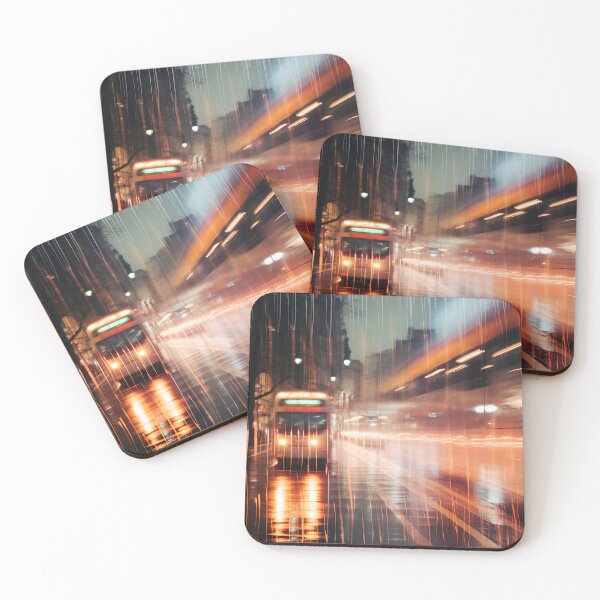 Item preview, Rainy lights in the city designed and sold by Art by Lilia.