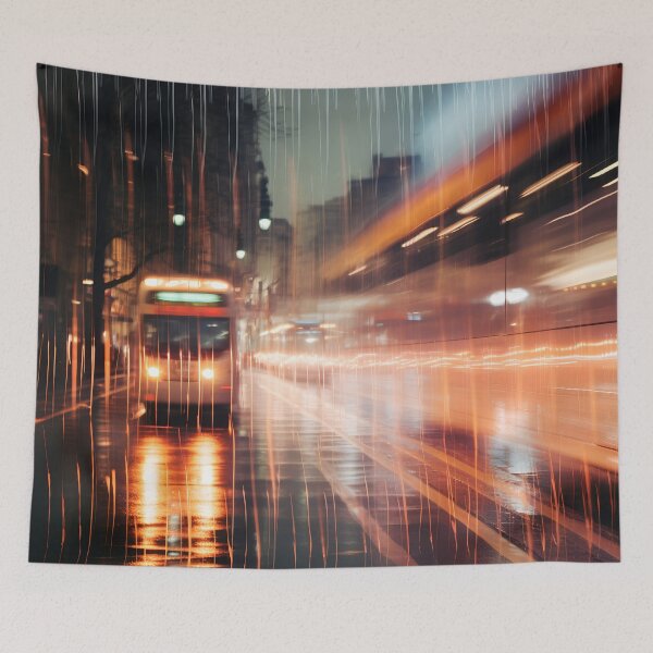 Item preview, Rainy lights in the city designed and sold by Art by Lilia.
