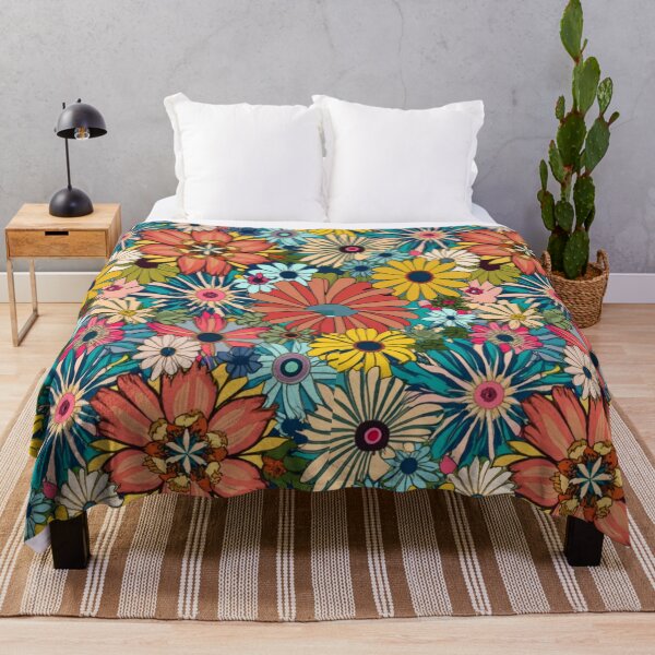 Item preview, Bed Cover Floral  designed and sold by Myra365Art.