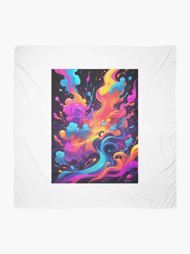 Thumbnail 2 of 3, Scarf, Color Explode designed and sold by PIXEL31.