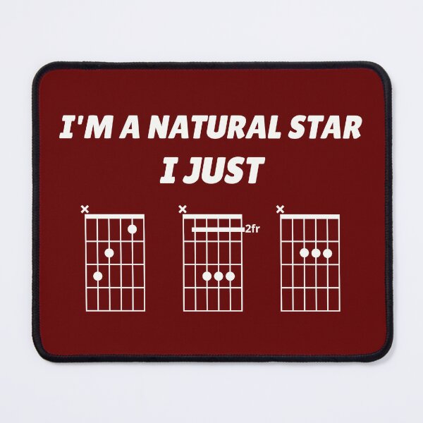 Item preview, I'm A Natural Star, I Just CBA (guitar chords) designed and sold by guvnaguitars.