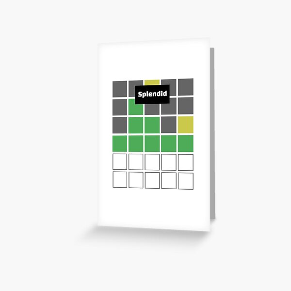 Vista previa del artículo con la obra «Meme espléndido de Wordle», diseñado y vendido por SamiJanelle.