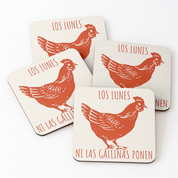 Item preview, Los lunes ni las gallinas ponen designed and sold by Ztudio.