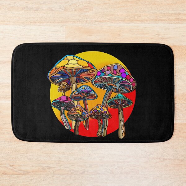Item preview, Stained Glass Mushroom Window #3 designed and sold by DaveDanchuk.