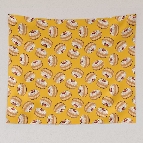 Item preview, sufganiyot donuts - yellow designed and sold by littlearrow.