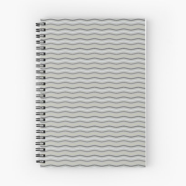 Item preview, Dark Gray and Beige Wavy Stripes On Gray Background Pattern designed and sold by Sandy Richter.