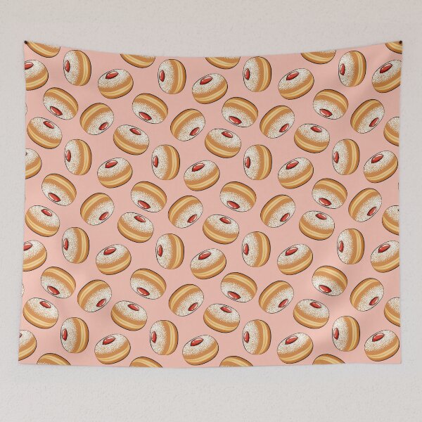 Item preview, sufganiyot donuts - pink designed and sold by littlearrow.