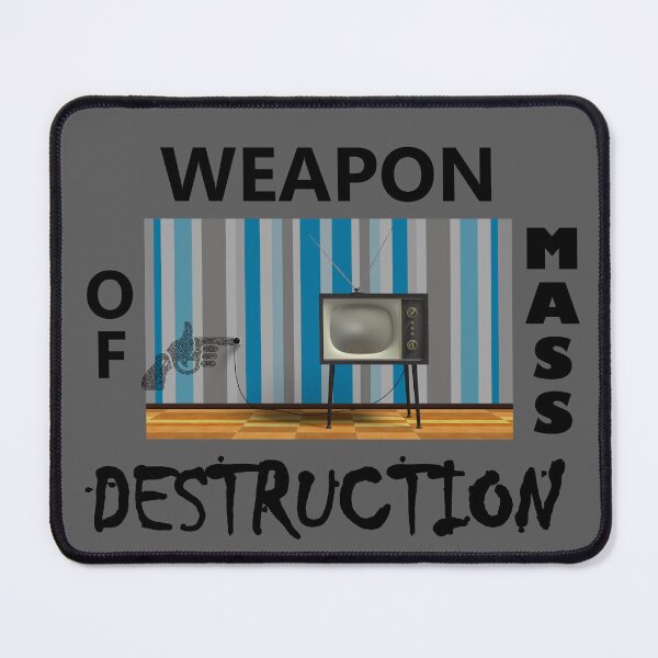 Item preview, TV is a Weapon of Mass Destruction - Rots, Destroys the Brain  designed and sold by Sabrina Dawkins.
