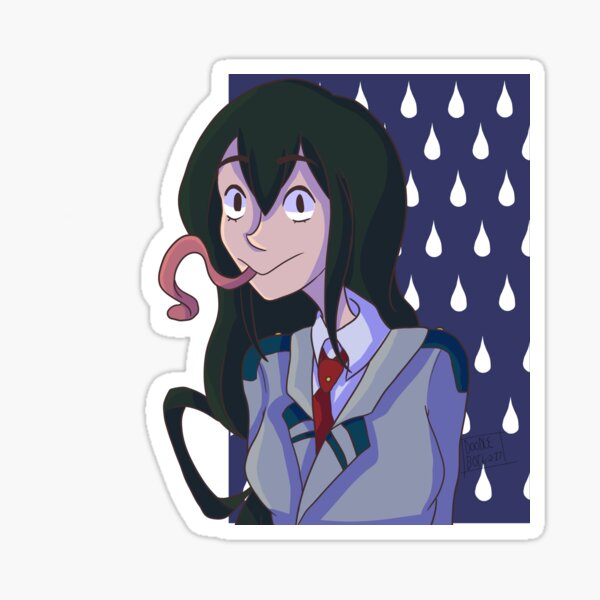 Tsuyu Asui Sticker For Sale By Dood Bot Redbubble