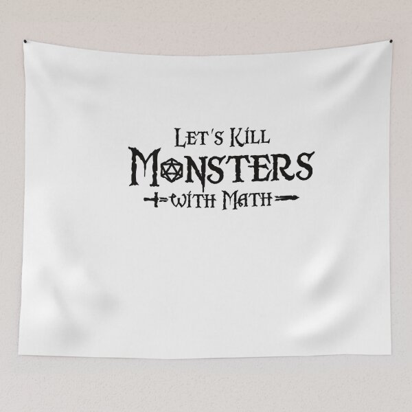 Item preview, Lets Kill Monsters With Math designed and sold by RavensCrestShop.