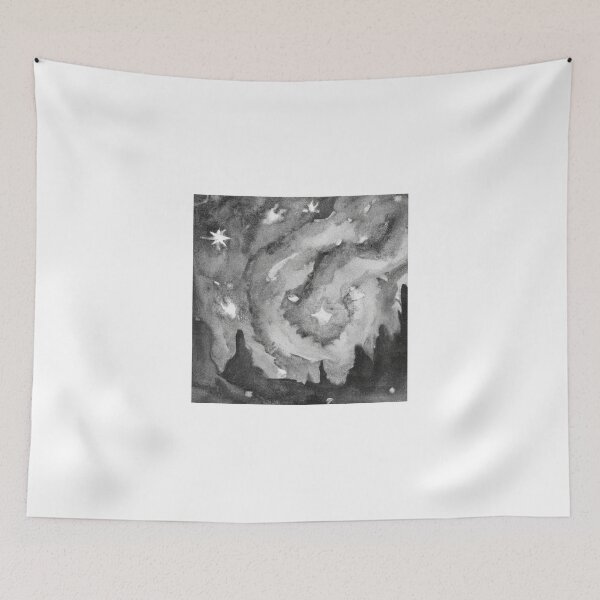 Item preview, Design The Starry Night Black White Watercolor designed and sold by IssaraStudio.