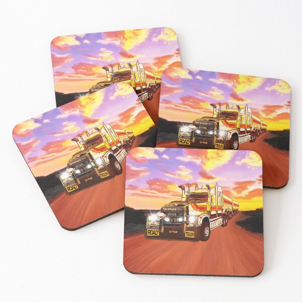 Item preview, Prime mover and three tankers in Outback West Australia designed and sold by JuliaKHarwood.