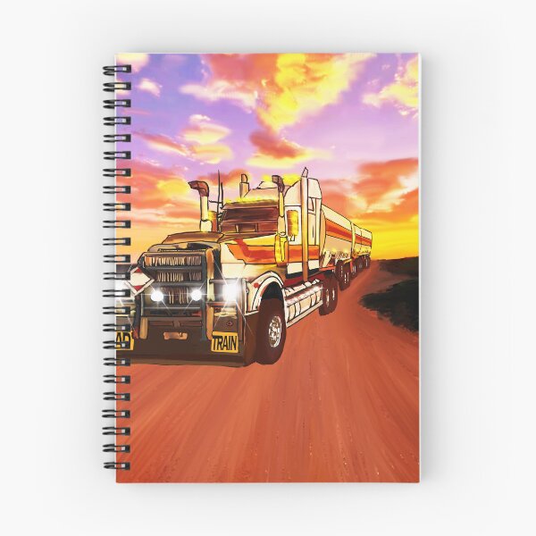 Item preview, Prime mover and three tankers in Outback West Australia designed and sold by JuliaKHarwood.