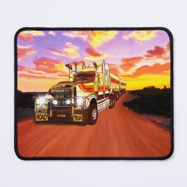 Item preview, Prime mover and three tankers in Outback West Australia designed and sold by JuliaKHarwood.