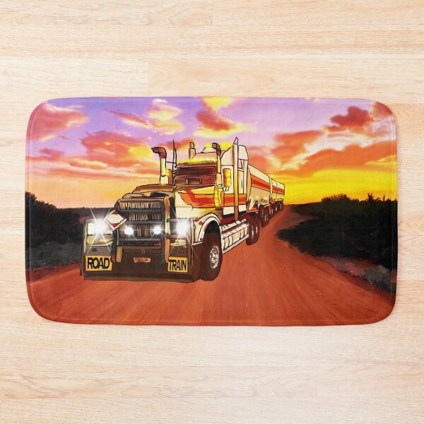 Item preview, Prime mover and three tankers in Outback West Australia designed and sold by JuliaKHarwood.