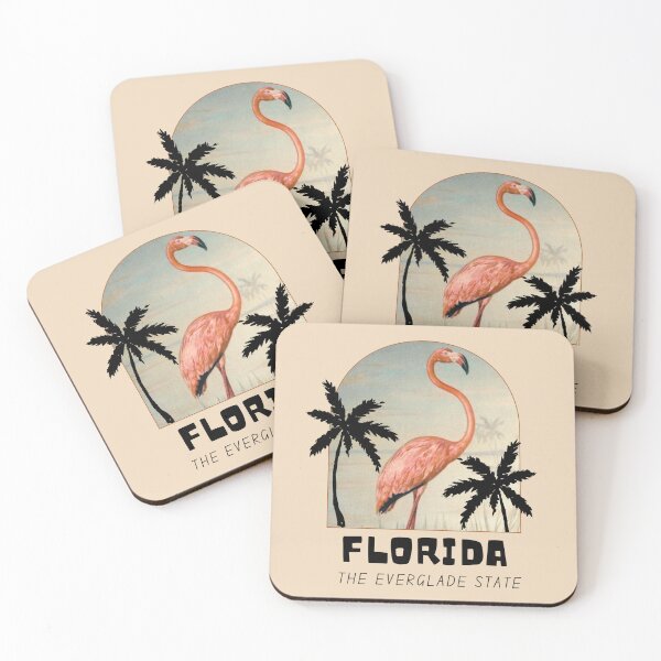 Item preview, Vintage Florida Pink Flamingo the Everglades State designed and sold by VistaVintage.