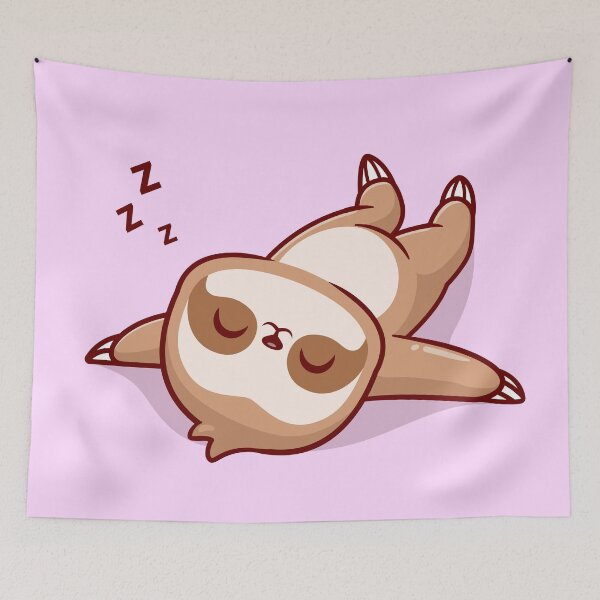 Item preview, Cute Sloth Sleeping Cartoon Vector Icon Illustration designed and sold by hjian8219.