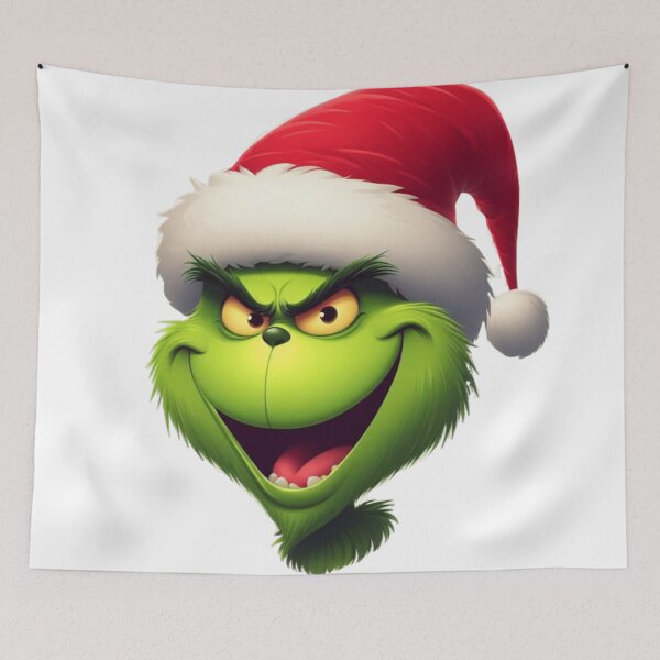 Item preview, The Grinch Smiling Having Fun and Ready for Christmas Day designed and sold by erkabees.