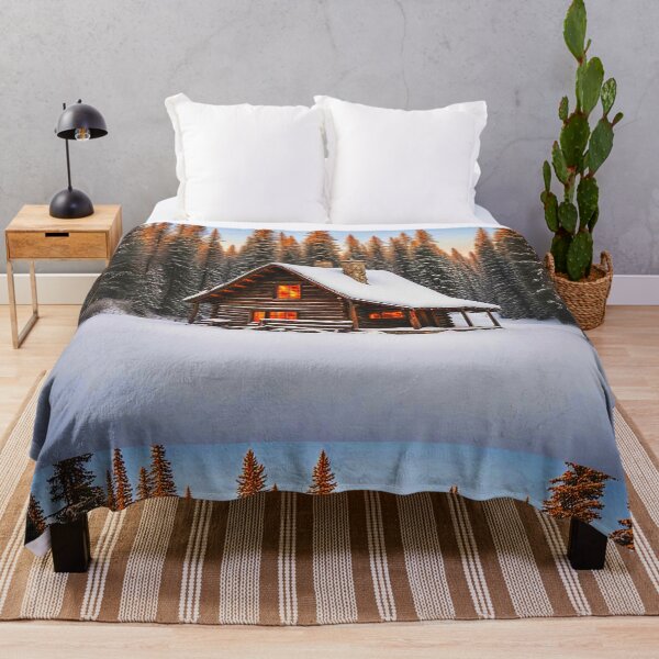 Item preview, Wintertime Cabin designed and sold by Earth Nature Creations.
