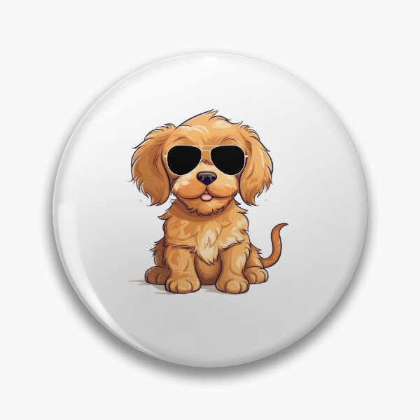 Item preview, Cute Cavapoo Puppy Wearing Sunglasses designed and sold by TheAnimalZ00.