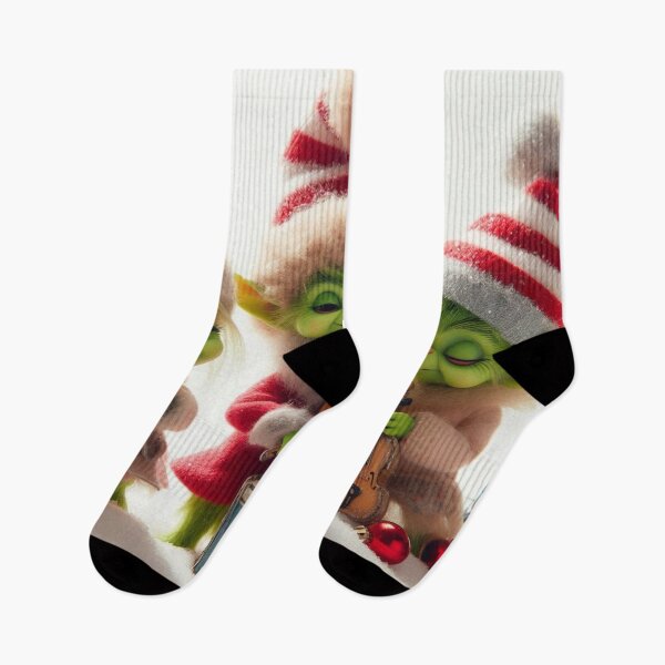 Item preview, little grinches christmas carol playing music with white background designed and sold by erkabees.