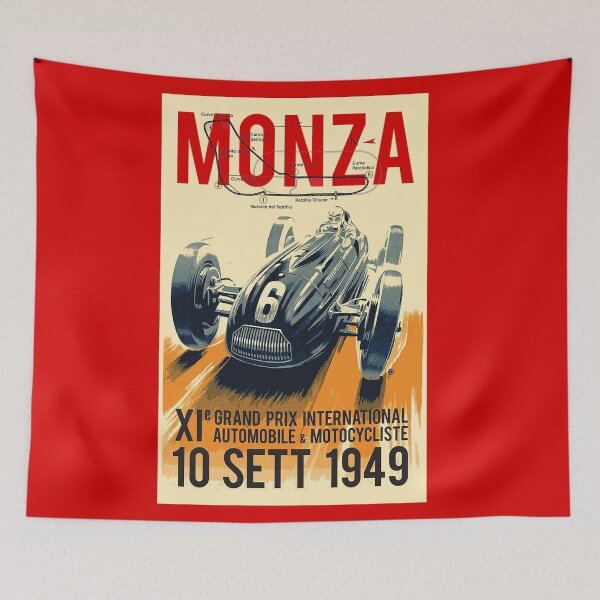 Item preview, MONZA GRAND PRIX; Vintage Auto Racing Print designed and sold by posterbobs.