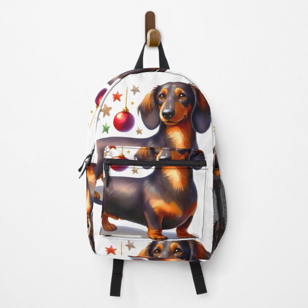 Item preview, Simple Christmas Dachshund Painting - Holiday Doxie, Weiner Dog, Sausage Dog designed and sold by Star-Fragment.