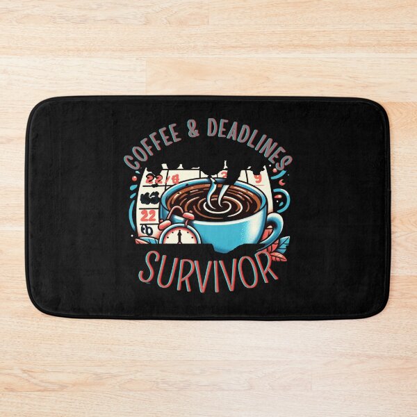 Item preview, Coffee & Deadlines Survivor designed and sold by EmprendeHoy.