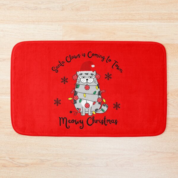 Item preview, Santa Claws is Coming to Town Meowy Christmas  designed and sold by juliorivera46.