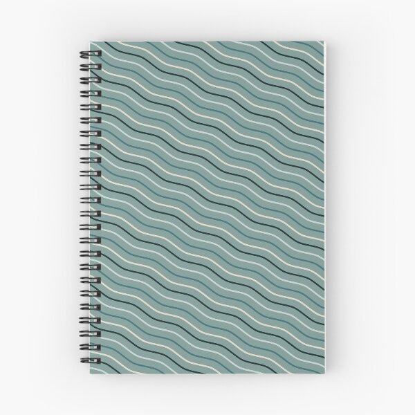 Item preview, Slanted Dark Green and Beige Wavy Stripes On Green Pattern designed and sold by Sandy Richter.