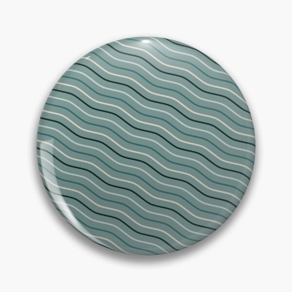 Item preview, Slanted Dark Green and Beige Wavy Stripes On Green Pattern designed and sold by Sandy Richter.