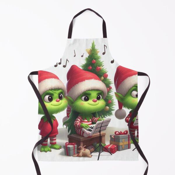 Item preview, little grinches playing music with white background designed and sold by erkabees.