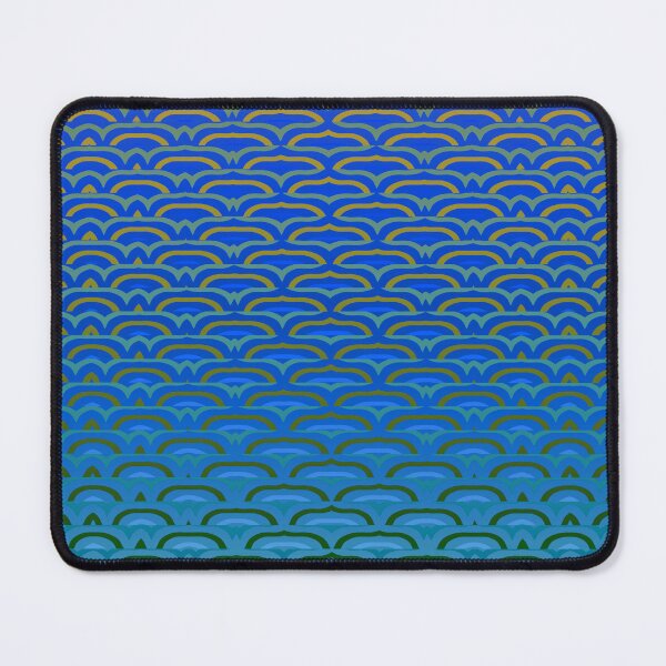 Item preview, Abstract Blue Ocean Waves Pattern designed and sold by JoeStylistic.