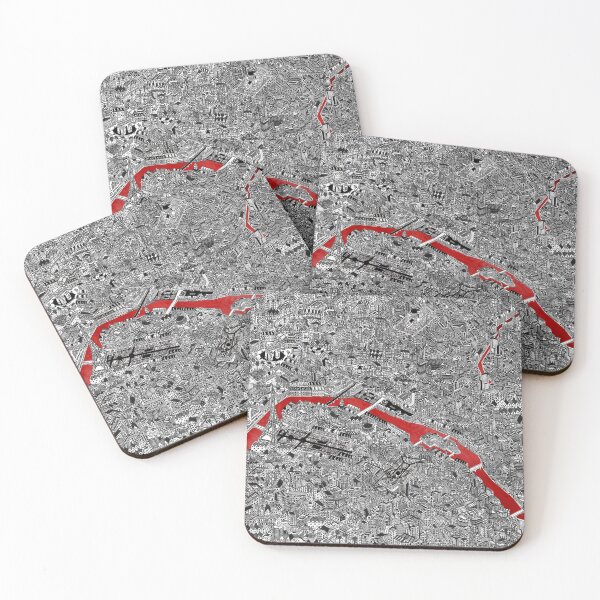 Item preview, Paris France red drawing retro designed and sold by oliver polanski.