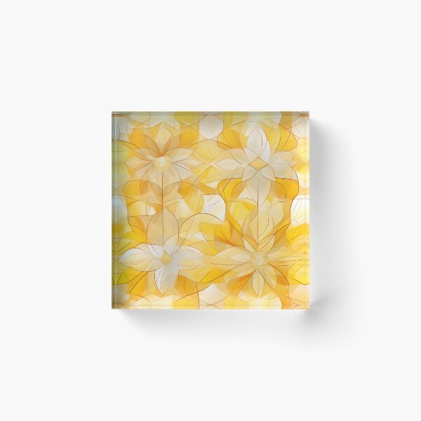 Item preview, Sunny Mosaic Floral Abstract Art Pattern designed and sold by inkArtistryfine.