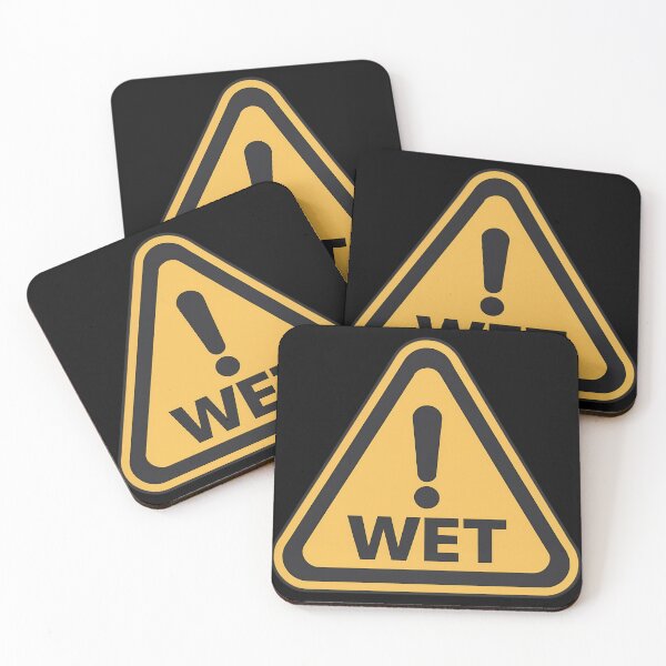 Item preview, Wet Warning Sign designed and sold by FlexYourMind.