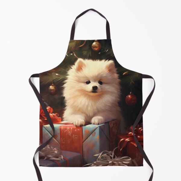 Item preview, Snow white dog with gifts designed and sold by exitbird.