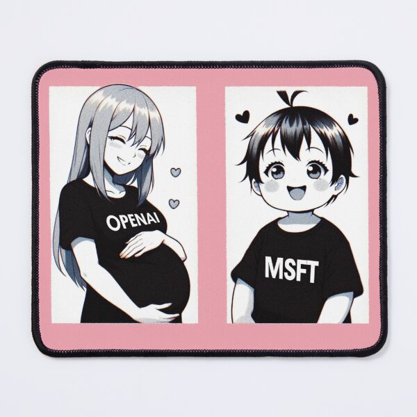 Item preview, OpenAI x MSFT colab we didn't ask for! designed and sold by babayagai.