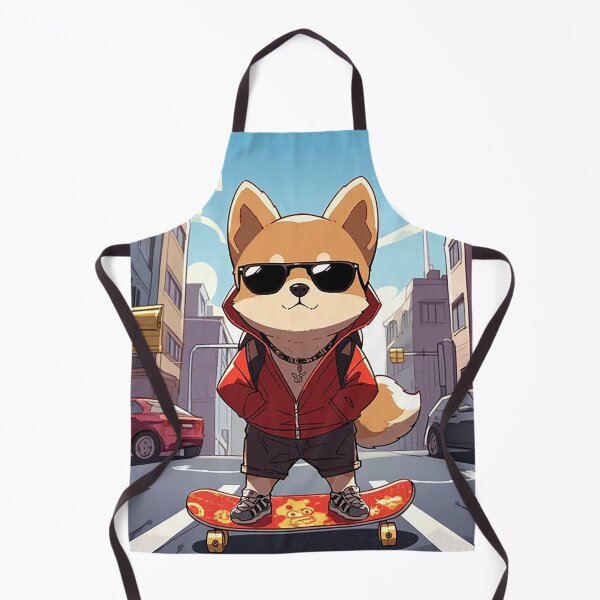 Item preview, Skateboarding Dog in Urban Landscape designed and sold by PaintbrushPlace.