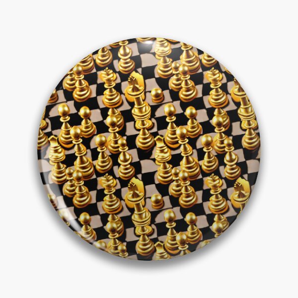 Item preview, Golden Chess Set - Seamless Pattern designed and sold by Chubuter.