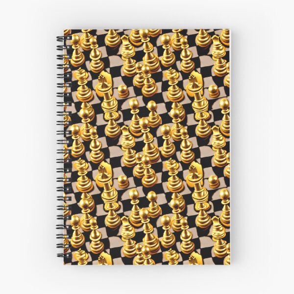 Item preview, Golden Chess Set - Seamless Pattern designed and sold by Chubuter.